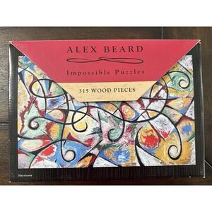 Alex Beard‎ Hurricane Impossible Puzzle 315 Wooden pcs Abstract Art 2010 EUC